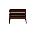 Pemberly Row Modern Wood Bed Step in Espresso