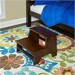 Pemberly Row Modern Wood Bed Step in Espresso