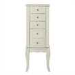 Pemberley Row Solid Wood White Jewelry Armoire Rectangular 13
