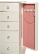 Pemberley Row Solid Wood White Jewelry Armoire Rectangular 13