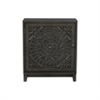 Pemberly Row Transitional Veneer Wood Accent Cabinet in Dark Gray