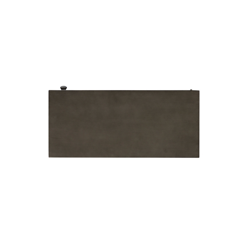 Pemberly Row Transitional Veneer Wood Accent Cabinet in Dark Gray