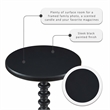 Pemberley Row Wood Black Accent Table Round Durable 17