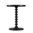 Pemberley Row Wood Black Accent Table Round Durable 17