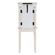 Pemberly Row 4 Drawers Transitional Wood Jewellery Armoire in Cream