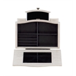 Pemberly Row 4 Drawers Transitional Wood Jewellery Armoire in Cream