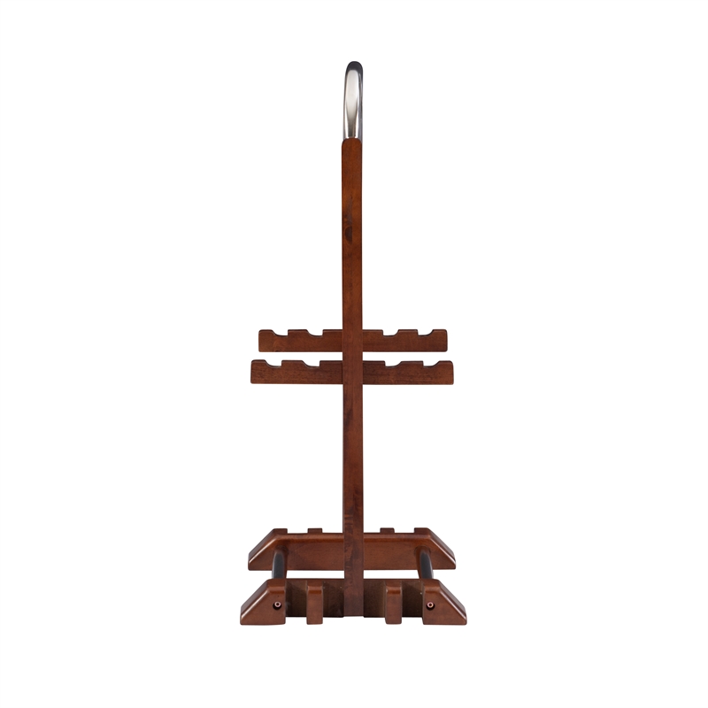 Pemberly Row Transitional Solid Wood Tray Tables in Dark Cherry