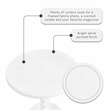 Pemberley Row Wood White Accent Table Round Durable 17
