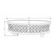 Pemberly Row Transitional Oval Mango Wood Coffee Table in Natural