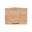 Pemberly Row 2-Drawer Transitional Wood/Metal Side Table in Natural/Gold