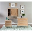 Pemberley Row Metal Mango Wood Natural Gold Cabinet Rectangular 30
