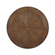 Pemberly Row Rustic Wood and Metal Coffee Table in Rustic Umber Brown