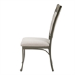 Pemberly Row Transitional 5 Piece Wood and Metal Dining Set in Pewter
