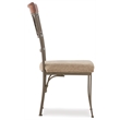 Pemberly Row Transitional Metal Set of Two Dining Side Chairs in Bronze