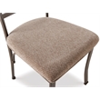 Pemberly Row Transitional Metal Set of Two Dining Side Chairs in Bronze