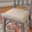 Pemberly Row Farmhouse Wood Dining Side Chairs in Weathered Gray (Set of 2)