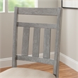 Pemberly Row Farmhouse Wood Dining Side Chairs in Weathered Gray (Set of 2)