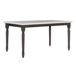 Pemberly Row Transitional Wood Five Piece Dining Set in Smokey White and Gray