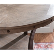 Pemberley Row Metal and Wood Pewter Pub Table Round Lower Storage Shelf 42