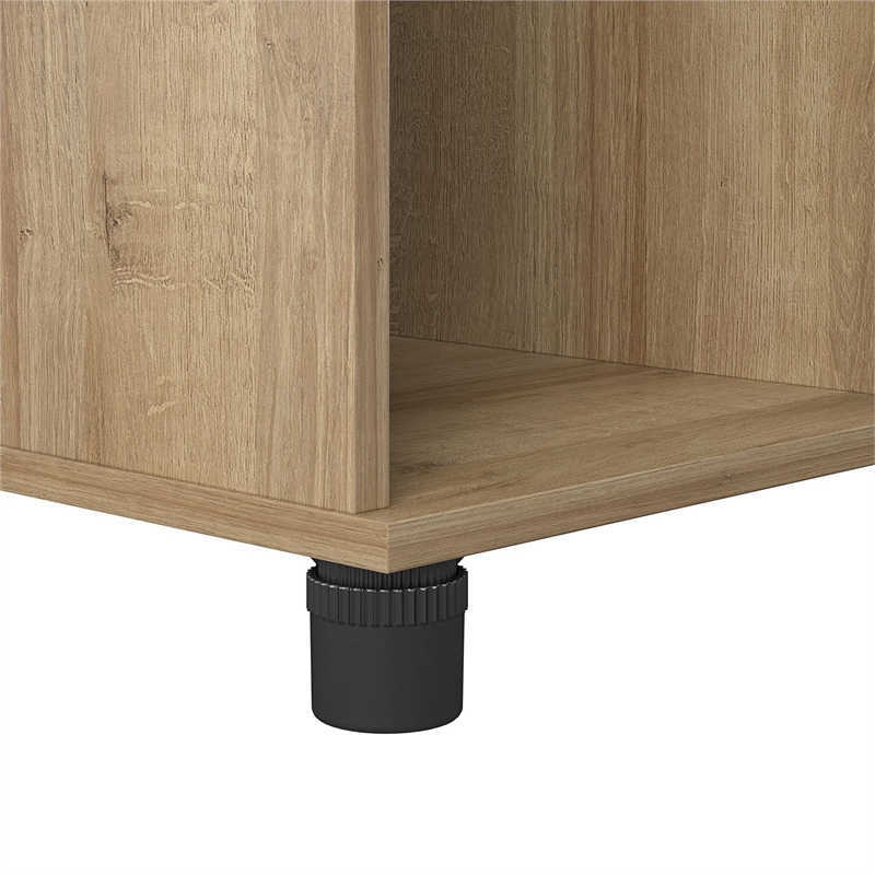 Pemberly Row Transitional Shoe Storage Bench in Natural