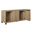 Pemberly Row Transitional Shoe Storage Bench in Natural