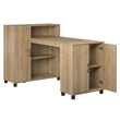 Pemberly Row Transitional Engineered Wood Hobby and Craft Desk in Natural