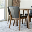 Pemberly Row 5-Piece Modern Dining Set w/ 4 Faux Leather Dining Chairs in Black