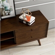 Pemberly Row Mid-Century Solid Wood TV Stand for TVs up to 65