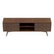 Pemberly Row Mid-Century Solid Wood TV Stand for TVs up to 65