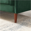 Pemberly Row Mid-Century Modern Pillow Back Velvet Sofa in Green