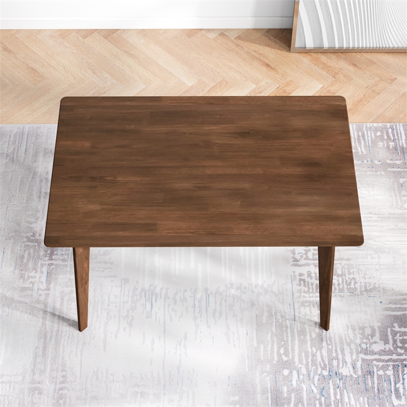 Pemberly Row Mid-Century 47-inch rectangular solid wood Dining Table in Brown