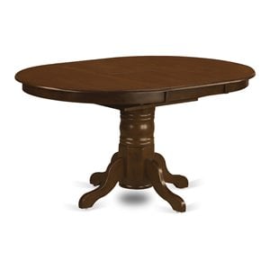 Pemberley Row Wood Espresso Dining Table Round 42&quot x 60&quot Unassembled