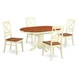 Pemberly Row 5-piece Dining Table and Chair Set in Buttermilk/Cherry