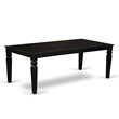 Pemberly Row 9-piece Wood Dining Table Set in Black