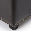 Pemberly Row Contemporary Solid Wood Storage Bench in Brown