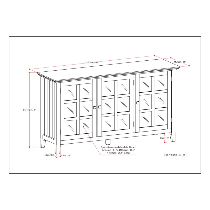 Pemberly Row Transitional Solid Wood 62