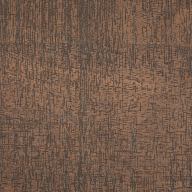 Pemberly Row Farmhouse Solid Wood End Table in Distressed Dark Brown