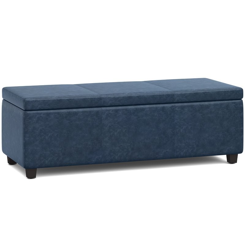 Pemberly Row Contemporary Faux Leather 48