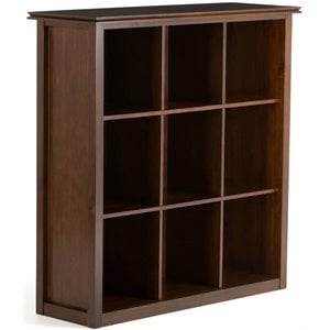 Pemberley Row Solid Wood Russet Brown Bookcase Rectangular 44.6&quotH Unassembled
