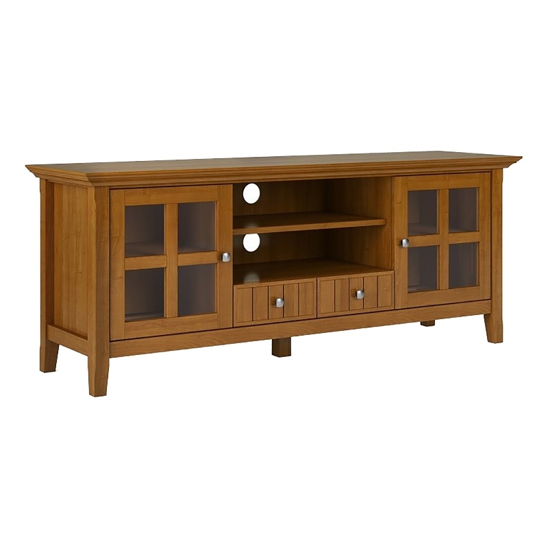 Pemberly Row Modern Solid Wood TV Media Stand for TVs up to 60