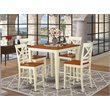 Pemberly Row 5-piece Wood Counter Height Dining Set in Cherry