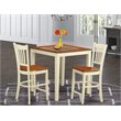 Pemberly Row 3-piece Dining Room Set in Buttermilk and Cherry