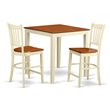 Pemberly Row 3-piece Dining Room Set in Buttermilk and Cherry