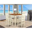 Pemberly Row 5-piece Wood Dining Set in Buttermilk/Cherry