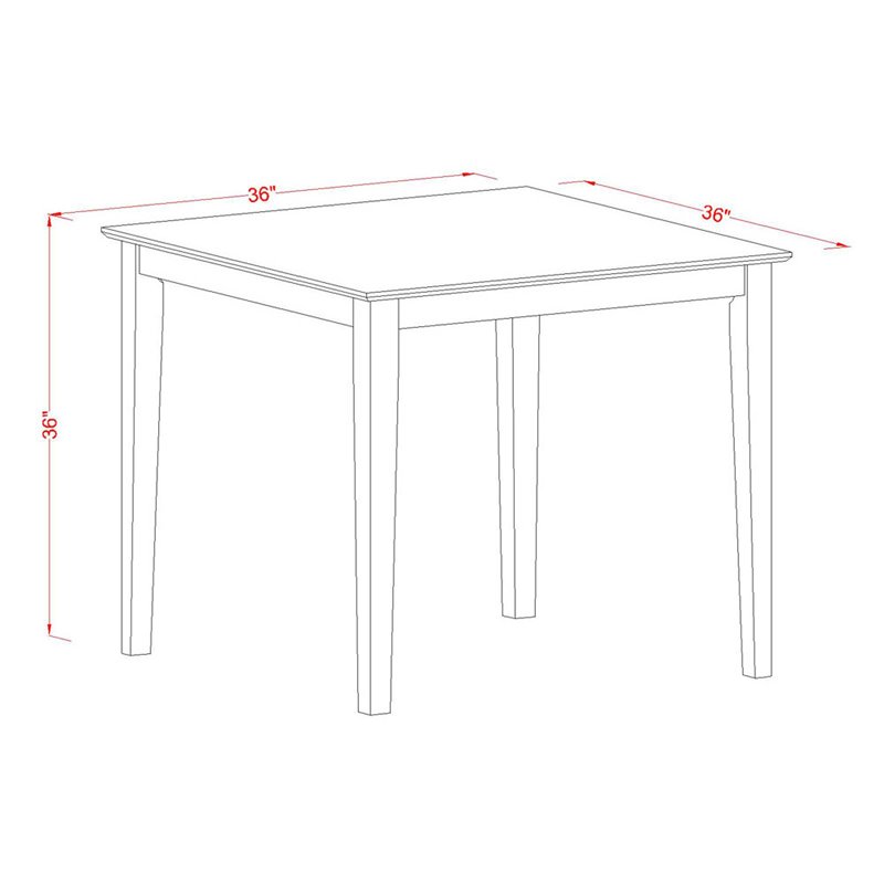 Pemberly Row 5-piece Wood Dining Set in Buttermilk/Cherry