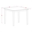 Pemberly Row 5-piece Wood Dining Set in Buttermilk/Cherry