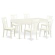 Pemberly Row 7-piece Wood Table and Dining Chairs in Linen White