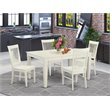 Pemberly Row 5-piece Wood Dining Table and Chairs in White