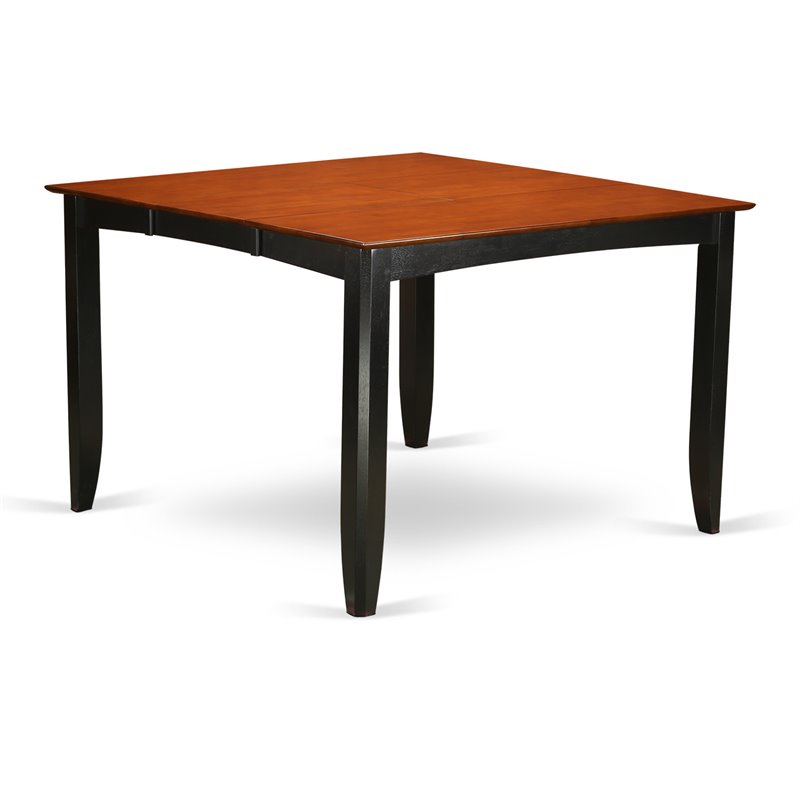Pemberly Row 9-piece Wood Dining Set in Black & Cherry