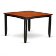 Pemberly Row 9-piece Wood Dining Set in Black & Cherry